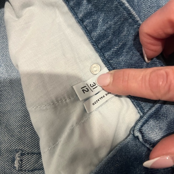 LOFT Blue Denim wide leg Jeans - Picture 3 of 3